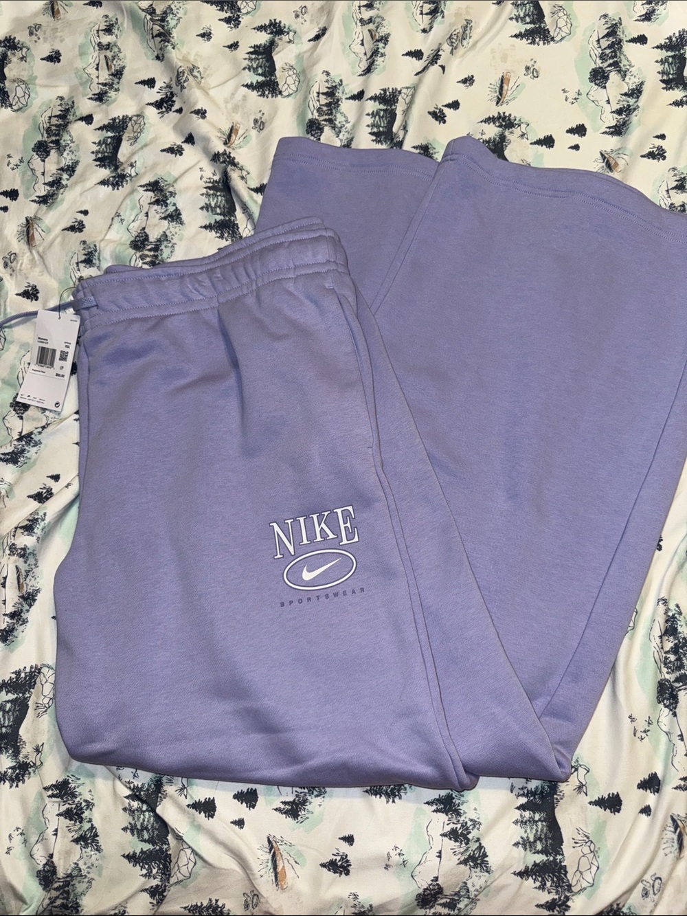Nike Women’s XXL Purple Lavender Joggers NEW Standard Fit Mid Rise full length